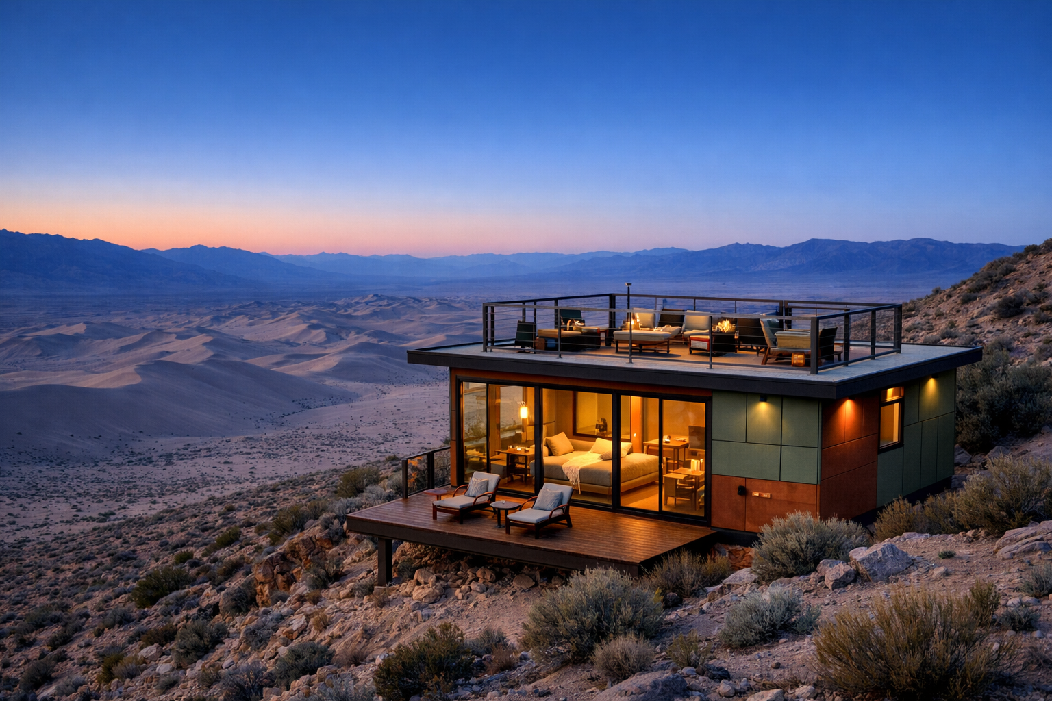 Ridge Suite with elevated view over the dunes